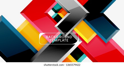Fondo de las flechas brillante, ilustración vectorial