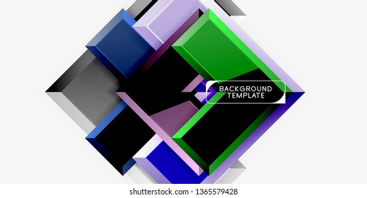 Glossy arrows background, vector illustration