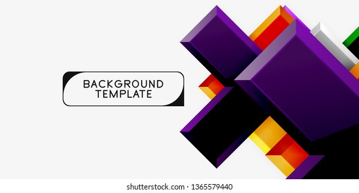 Glossy arrows background, vector illustration