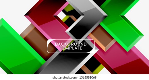 Fondo de las flechas brillante, ilustración vectorial