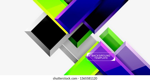 Glossy arrows background, vector illustration