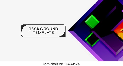 Glossy arrows background, vector illustration