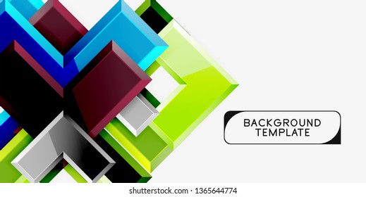 Glossy arrows background, vector illustration