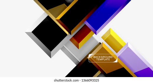 Glossy arrows background, vector illustration