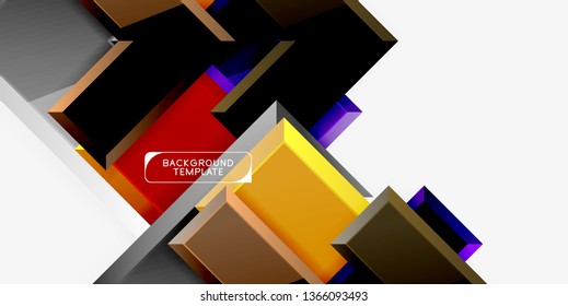 Glossy arrows background, vector illustration