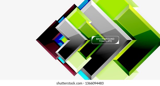 Fondo de las flechas brillante, ilustración vectorial