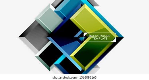 Glossy arrows background, vector illustration