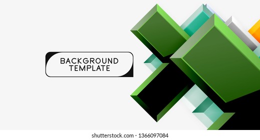 Glossy arrows background, vector illustration