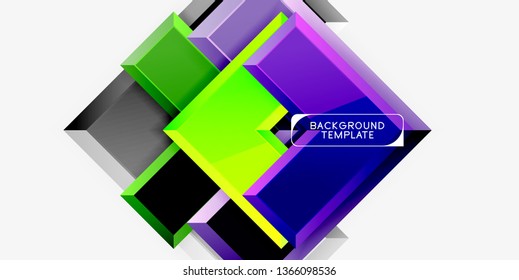 Glossy arrows background, vector illustration