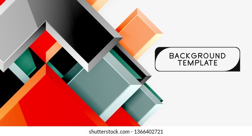 Glossy arrows background, vector illustration