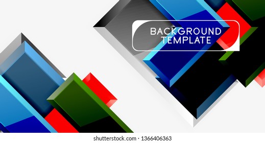 Glossy arrows background, vector illustration