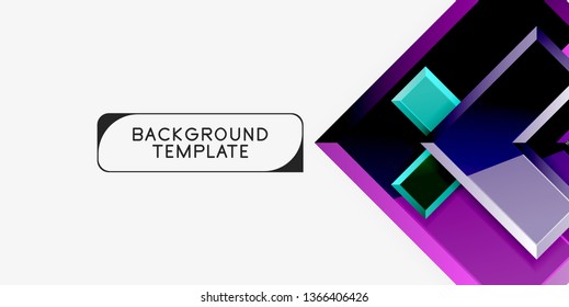 Glossy arrows background, vector illustration