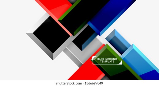 Glossy arrows background, vector illustration