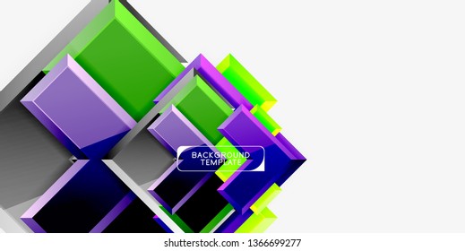 Glossy arrows background, vector illustration