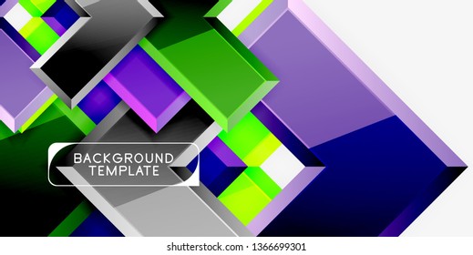Glossy arrows background, vector illustration