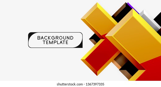 Glossy arrows background, vector illustration