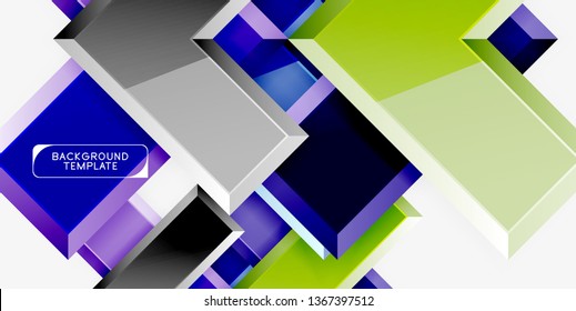 Glossy arrows background, vector illustration