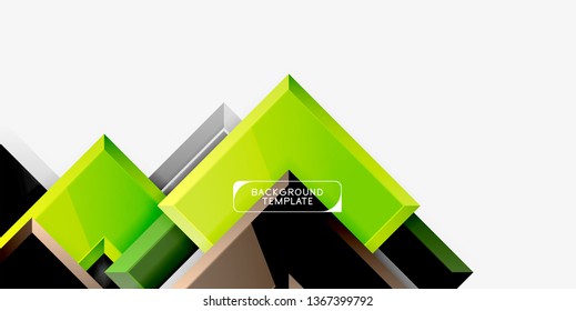 Fondo de las flechas brillante, ilustración vectorial
