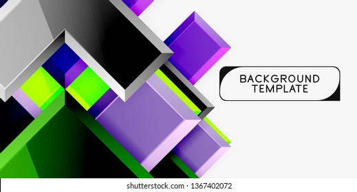Glossy arrows background, vector illustration