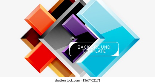 Glossy arrows background, vector illustration