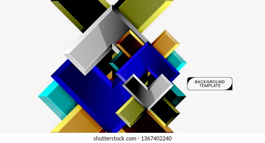 Glossy arrows background, vector illustration