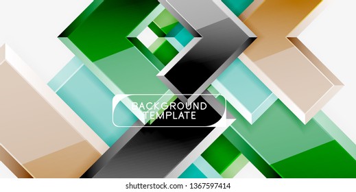 Fondo de las flechas brillante, ilustración vectorial