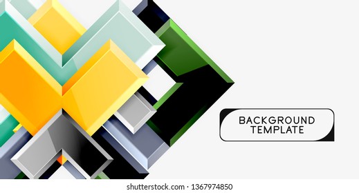 Glossy arrows background, vector illustration