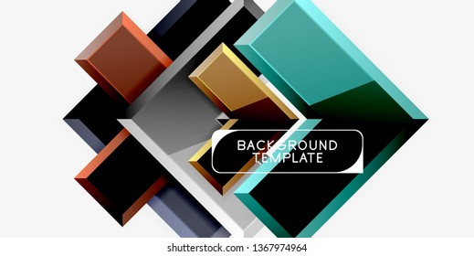 Glossy arrows background, vector illustration