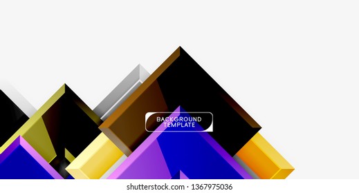 Glossy arrows background, vector illustration