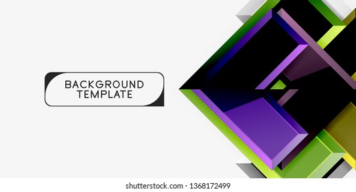 Glossy arrows background, vector illustration