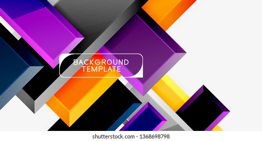 Glossy arrows background, vector illustration