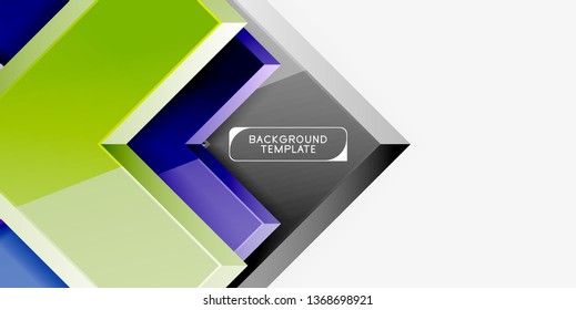 Glossy arrows background, vector illustration