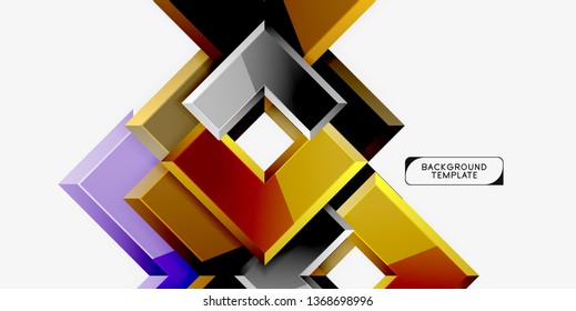 Fondo de las flechas brillante, ilustración vectorial