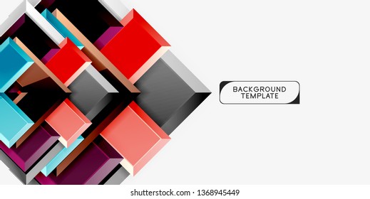 Glossy arrows background, vector illustration