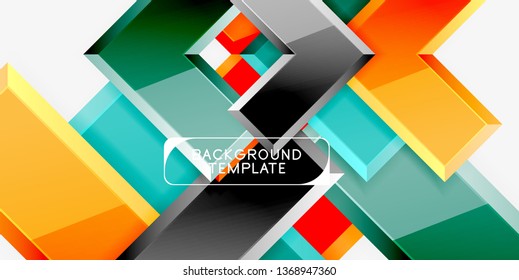 Fondo de las flechas brillante, ilustración vectorial