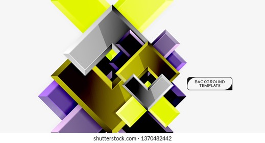 Glossy arrows background, vector illustration