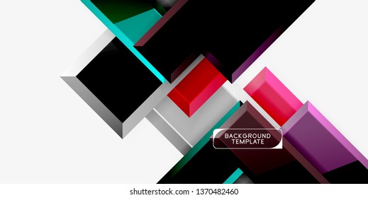Glossy arrows background, vector illustration