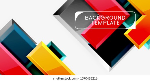 Glossy arrows background, vector illustration