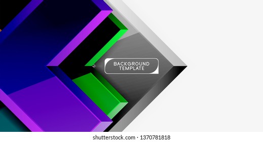 Glossy arrows background, vector illustration