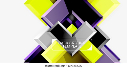 Glossy arrows background, vector illustration
