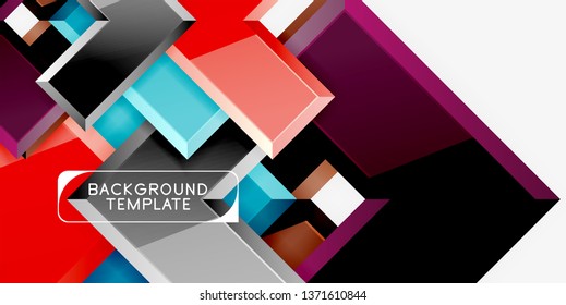 Glossy arrows background, vector illustration
