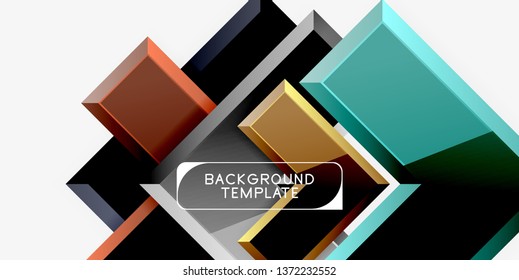 Glossy arrows background, vector illustration