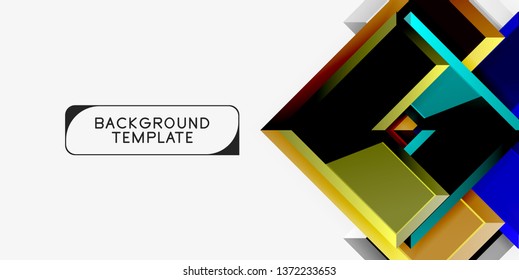 Glossy arrows background, vector illustration