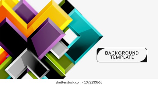 Glossy arrows background, vector illustration