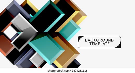 Glossy arrows background, vector illustration