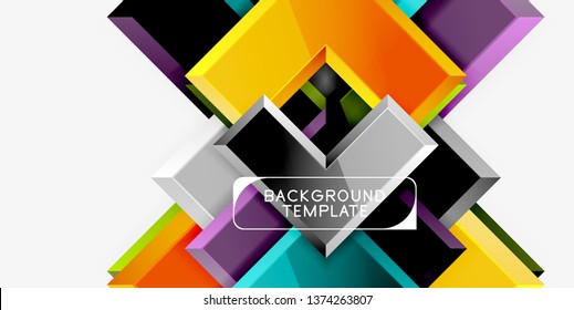 Fondo de las flechas brillante, ilustración vectorial