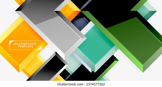Glossy arrows background, vector illustration