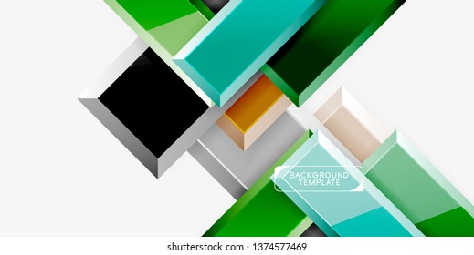 Glossy arrows background, vector illustration