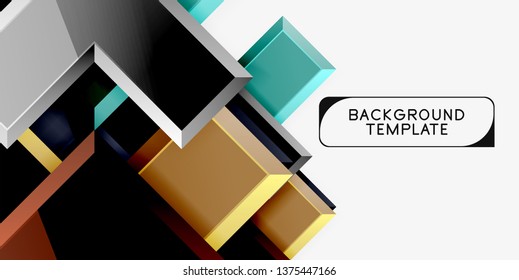 Glossy arrows background, vector illustration