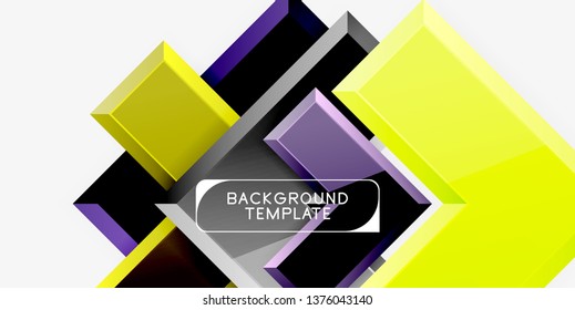 Glossy arrows background, vector illustration